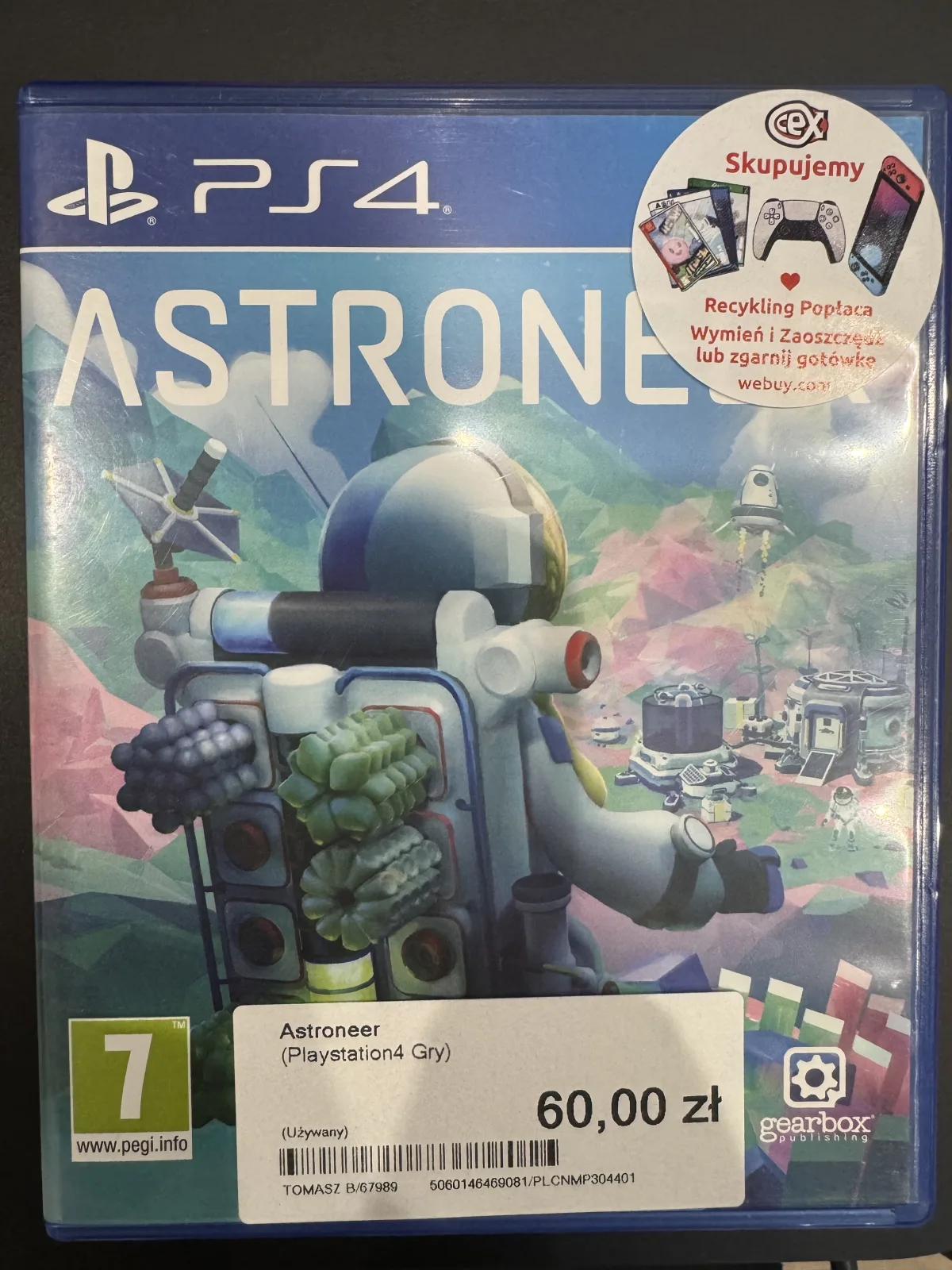 Astroneer (PS4) okładka wydania pudełkowego, wersja EN, zdjęcie 1
