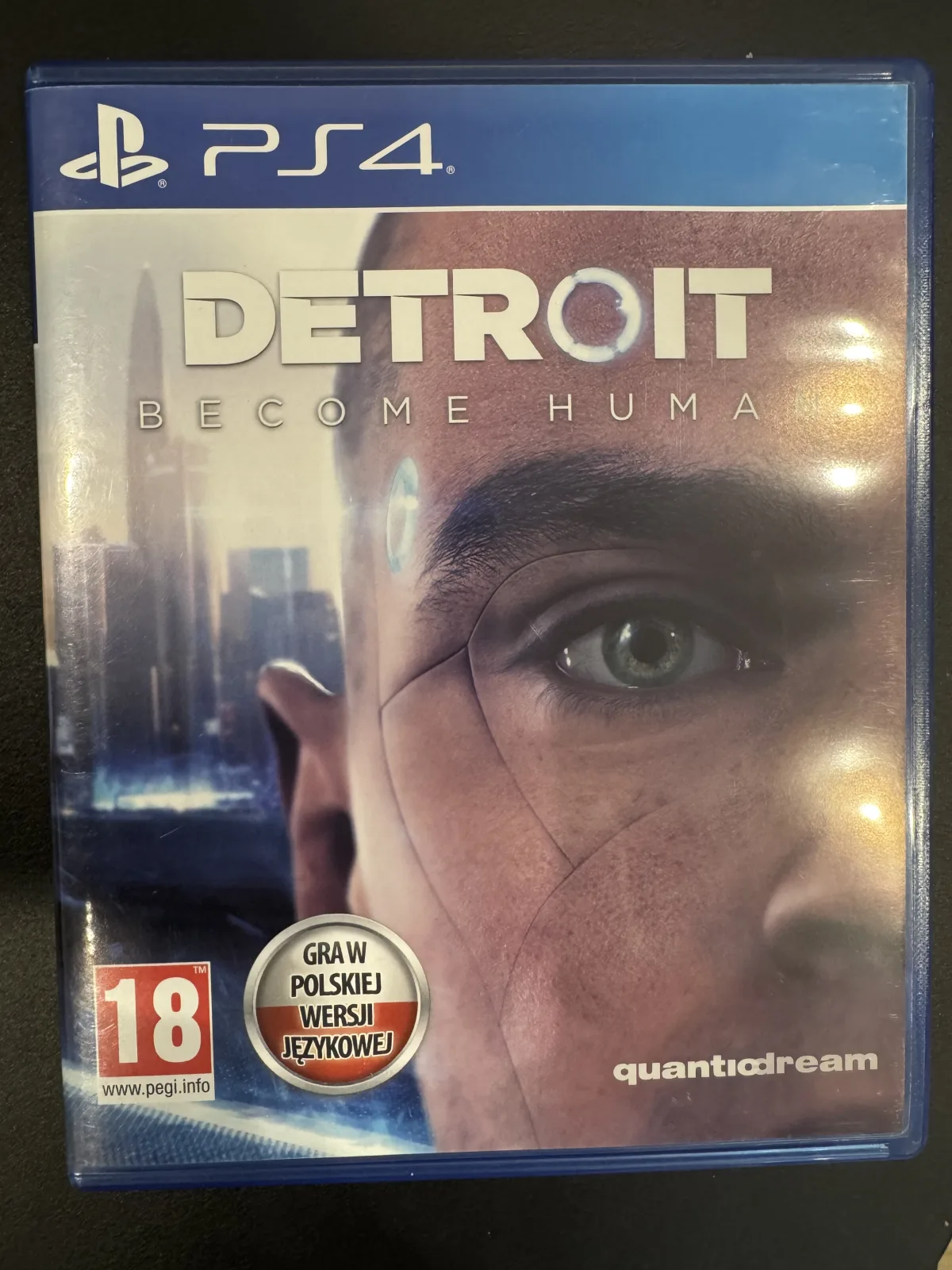 Detroit: Become Human (PS4) okładka wydania pudełkowego, wersja PL, zdjęcie 1