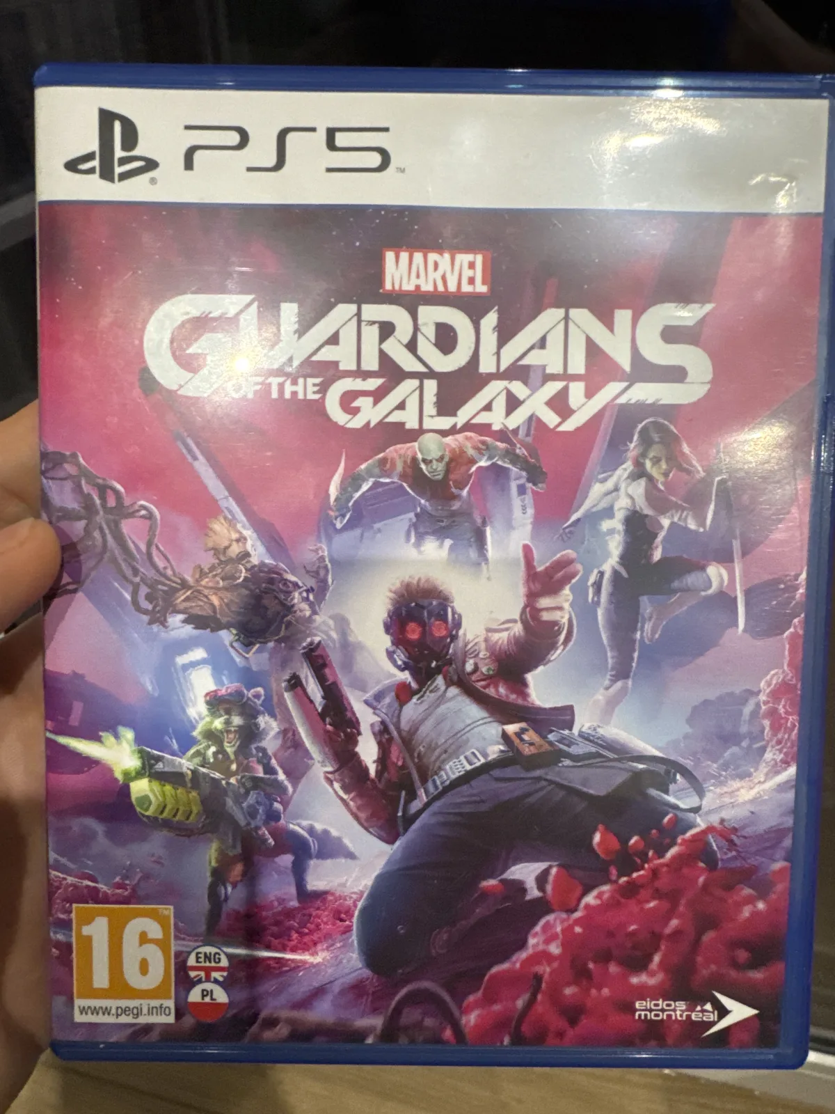 Marvel's Guardians of the Galaxy (PS5) okładka wydania pudełkowego, zdjęcie 1