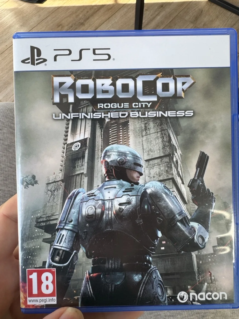 Robocop Rouge City Unfinished Business (PS5) okładka wydania pudełkowego, wersja EN, zdjęcie 1