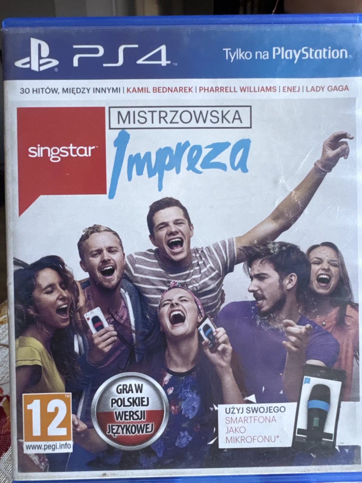 SingStar: Mistrzowska Impreza (PS4) okładka wydania pudełkowego, wersja PL, zdjęcie 1