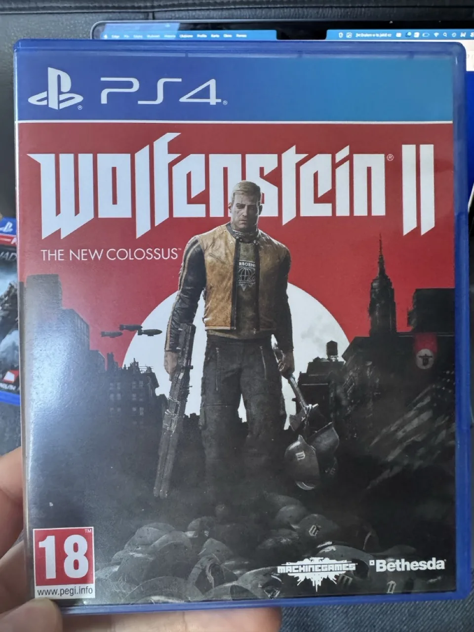 Wolfenstein II: The New Colossus (PS4) okładka wydania pudełkowego, wersja PL, zdjęcie 1